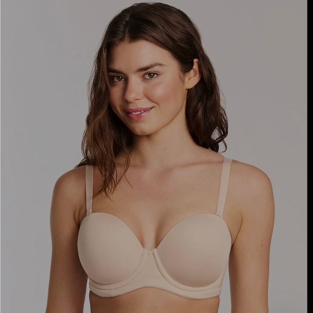 Wacoal Red Carpet Strapless Underwire Bra 854119 Sand Nude 44DD NEW